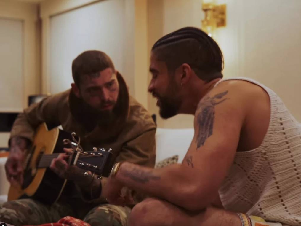 Bad Bunny y Post Malone compartieron la versión acústica de “La Canción”